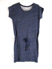 Old Navy Dress Size Small Blue Knit Drawstring Waist Short Sleeve Womens CB67S