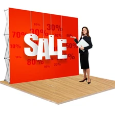 Booth Frame 8'x10' Pop Up Display Stand Aluminum Trade Show Stand (Stand ONLY)