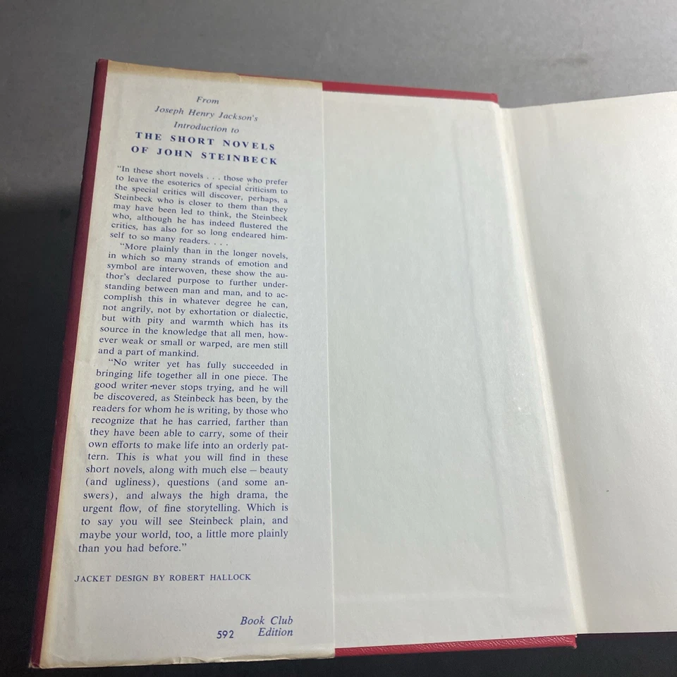 Короткие романы Джона Стейнбека 1953 в твердом переплете (Нобелевская премия 1962) / FTH - Изображение 3 из 4