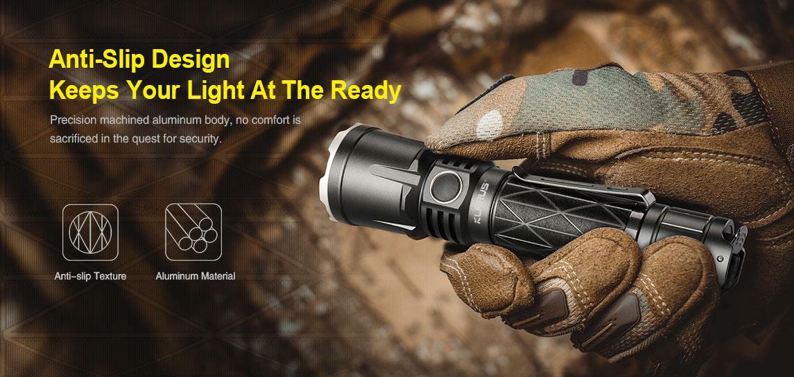Klarus XT21X Rechargeable Tactical LED Flashlight w/LR10 Camping