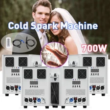 4PCS 700W Large Cold Spark Machine Stage Effect DMX Firework Party Wedding Show