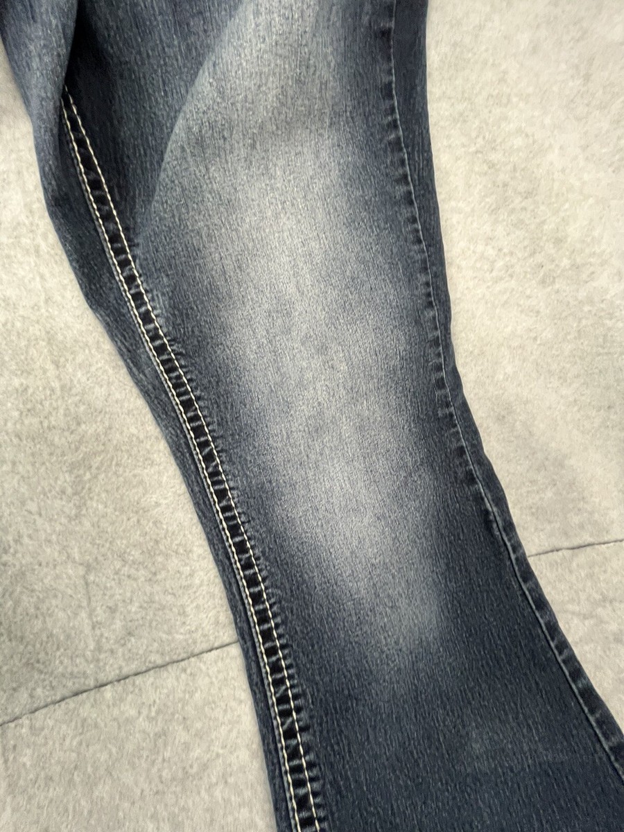 Love Indigo Premium Blue Jeans-Sz. 8 Juniors. Embroidered W Love Indigo Premium Blue Jeans-Sz. 8 Juniors. Embroidered W