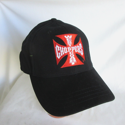 VTG NEW HAT CAP WEST COAST CHOPPERS WCC JESS JAMES STITCH FITTED L