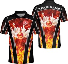 Custom Bowling Polo Shirts for Men and Women Personalized Team Name Gift Unisex