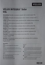 Montageanleitung 9-sprachig: Solarbetriebener Rollladen VELUX INTEGRA Solar SSL