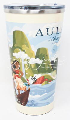 Disney Parks Aulani Resort Moana Coffee Insulated Mug Cup Tumbler Refillable New