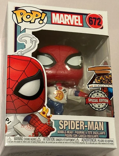 Funko Pop! Marvel Spider-Man #672 Special Edition with Custom Sketch + Protector
