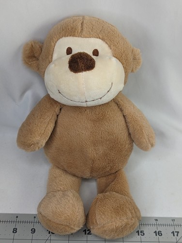Kellytoy Brown Monkey Chimp Plush Rattle 12 Inch 2018 Stuffed Animal Toy