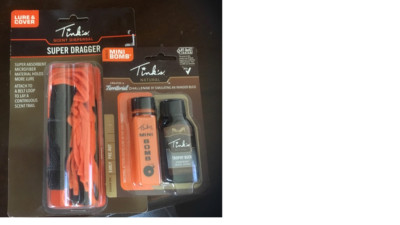 LOT OF TINK'S SCENT SUPER DRAGGER - PKG OF 2 AND MINI BOMB TROPHY BUCK URINE NEW