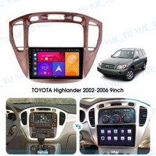 9'' Car Radio Stereo Frame Fascia Trim Harness for Toyota Highlander 2001-2007