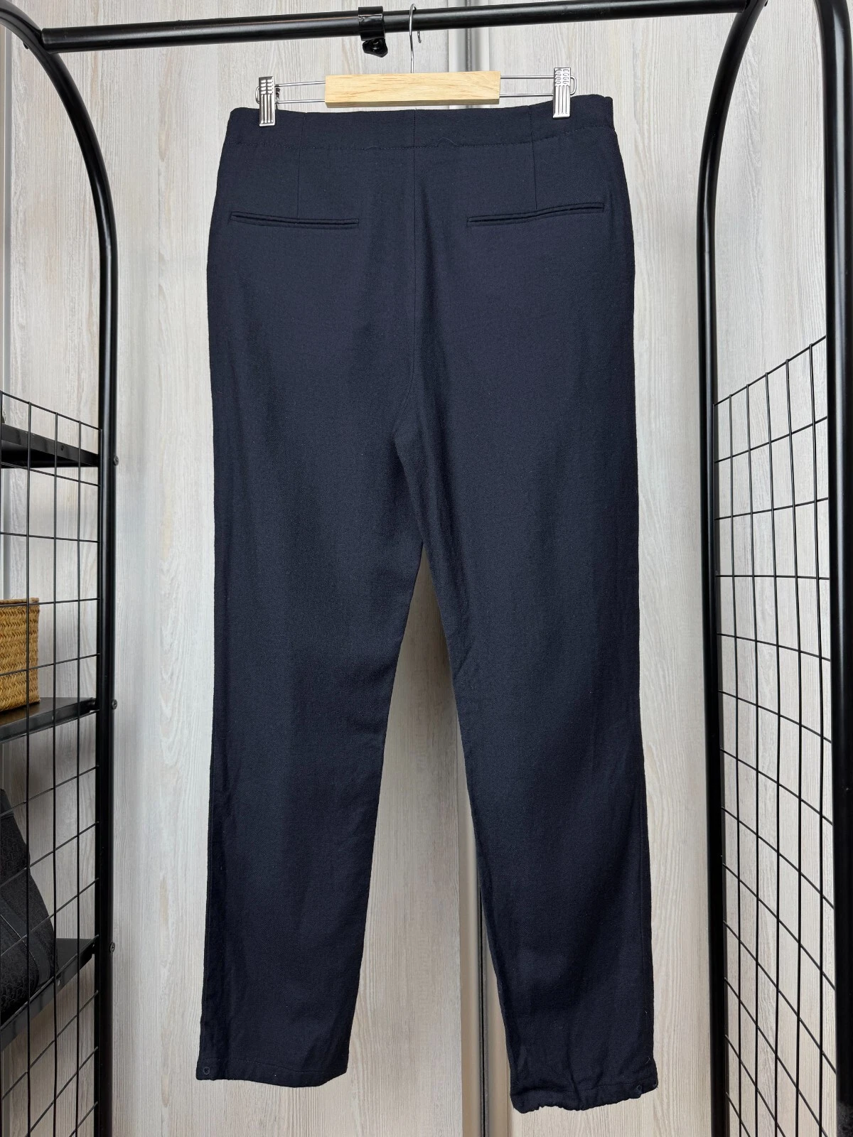 Acne Studios Pace Wool PAW16 pantaloni casual blu navy