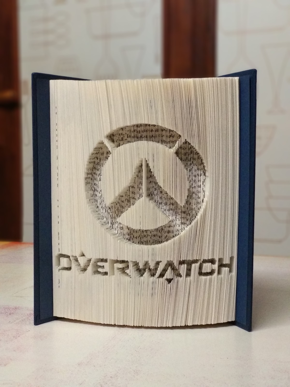 Livre plié personnalisé cadeau d'anniversaire original en papier recyclé