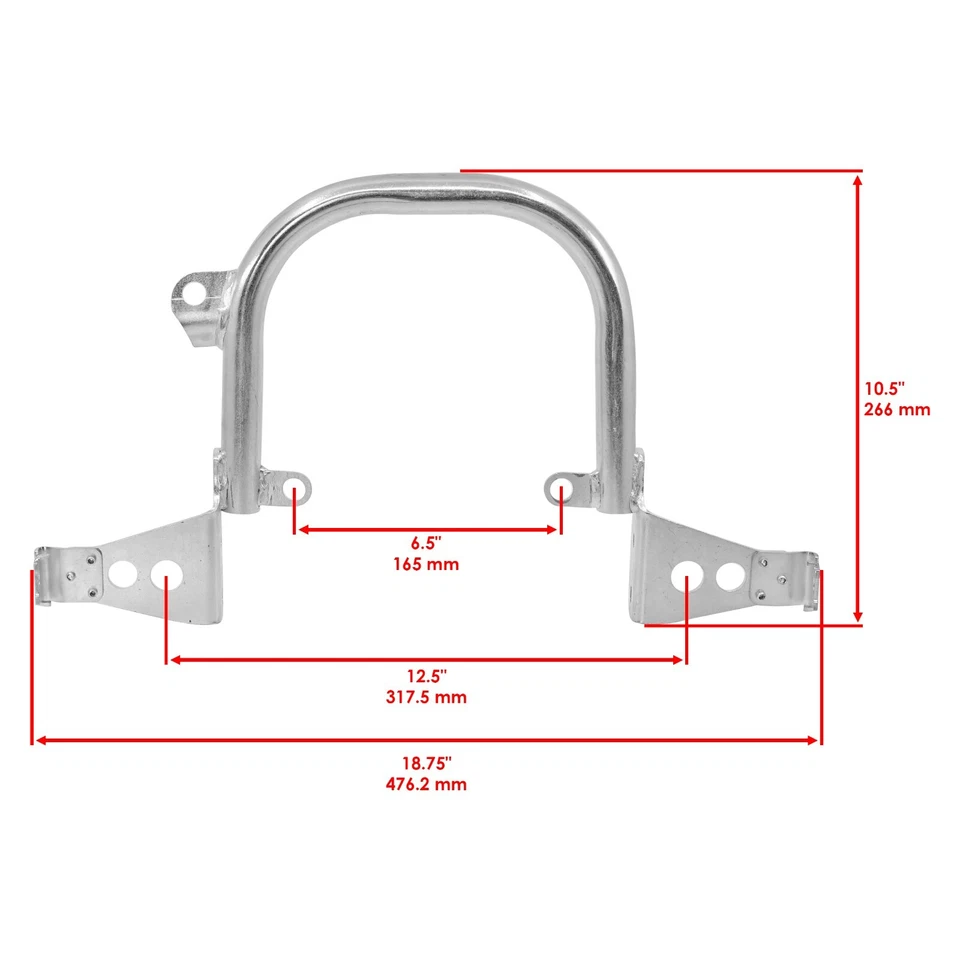 Caltric 18P-2845R-00-00 Rear Grab Bar For Yamaha YFZ450X YFZ450R YFZ450RSE - Image 2 of 4