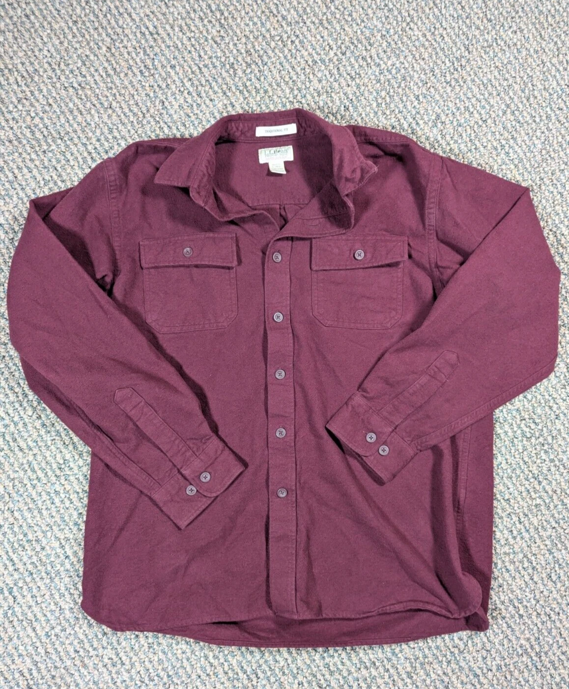 LL Bean Shirt Adult L Reg Maroon Flannel Chamois Cloth Traditional Fit Outdoor
Opens in a new window
