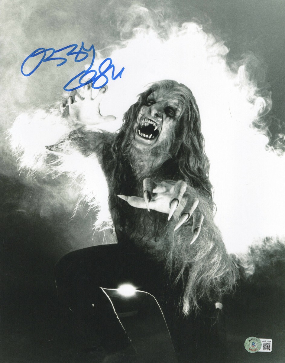 W@W OZZY OSBOURNE SIGNED AUTOGRAPH 11X14 PHOTO BECKETT BAS
