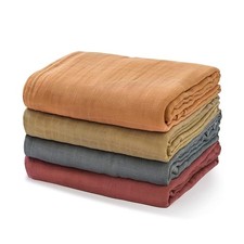 Momcozy Muslin Swaddle Blankets, 4-Pack Breathable and Skin-Fri... Fast USA SHIP