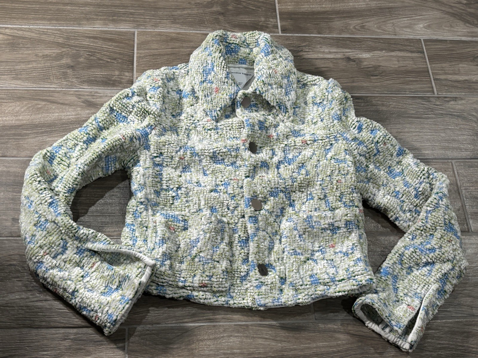 Bottega Veneta Boucle Chenile Jacket Size 38 Rare Authentic