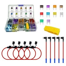 Mini Fuse Tap Kit Add-a-Circuit, Upgraded Inline 5 Pack 16AWG Fuse Holders, F...