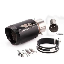 60MM AUSTİN RACİNG EXHAUST BLACK