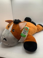 NEW Melissa Doug Cuddle Horse 28" Large Plush Stuffed Brown Valentine Tags