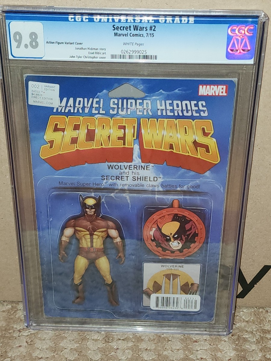 Marvel Comics: Secret Wars (2015) #2 CGC 9.8 Action Figure Variant