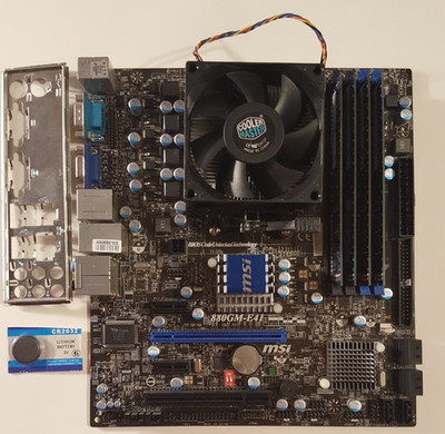 MSI 880GM-E41/Motherboard/Phenom 830 Quad-Core CPU/16GB RAM/DDR3 1600/iO Shield