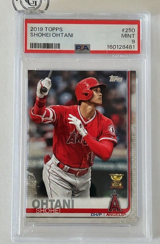 psa 9 | 2019 topps shohei ohtani #250 los angeles angels rookie cup | psa 9