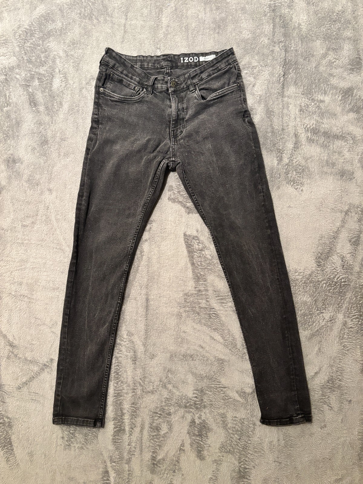 's Skinny Fit Jeans 32x32 Act. 29.5x29 Faded Black Denim Str