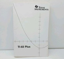 Texas Instruments TI-83 Plus Manual Paperback Book English Instructions New 