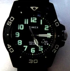 .44 NO RSV TIMEX INDIGLO DIVER  MENS 40MM  NEW BATTERY & STRAP BIG WRIST FIELD