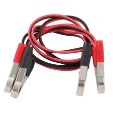 1 Pair 5A Alligator Clip Double Wire Battery Test Booster Jumper Cable 1.5M L