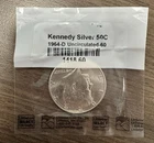 1964-D Kennedy Half Dollar 90% Silver Uncirculated Littleton Sealed US Coin