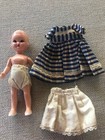 VINTAGE HOLLYWOOD SMALL PLASTIC DOLL WITH ORIGINAL DRESS 5 inches– 1940s — photo 1