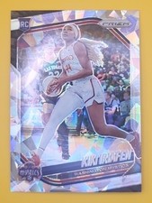 2025 Panini WNBA Prizm Kiki Iriafen #72 Ice Prizms RC Mystics