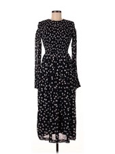 Ganni Women Black Casual Dress 34 eur