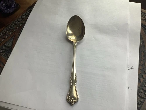 Vintage Flatware Rose Cascade by Reed & Barton Sterling Silver Table Spoon 6 3/4