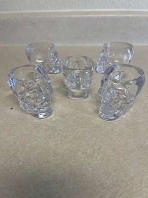 (1) Crystal Head Vodka Skull Shot Glass Set 2 oz - BRAND NEW plastic