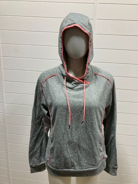 Ladies Crane Hoodie Grey Pullover Sweatshirt Size L Skate Style Active Wear