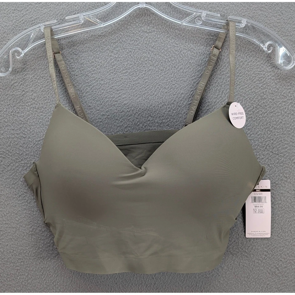 Sutiã Feminino Danskin Intimates Wire Free Comfort Tamanho 36C Estilo DS2155 Novo com etiquetas - Imagem 2 de 4