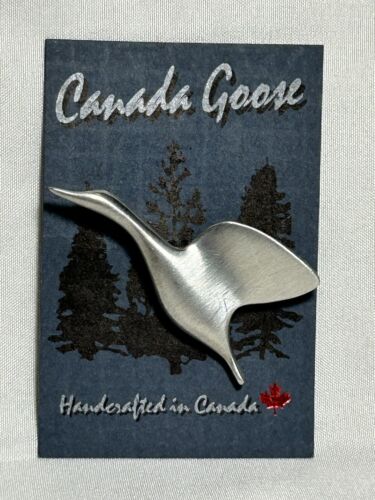 NEW On Tag Frederick Design Pewter Canadian Goose Lapel Pin - Afbeelding 1 van 4