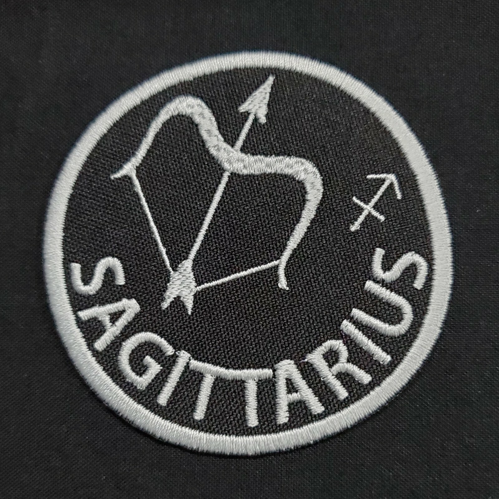 Sagittarius Zodiac Embroidered Iron On Patch 2.9" Choose Hook & Loop or ...