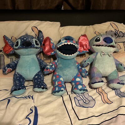 Three STITCH Build A Bear Weihnachten Ostern Valentinstag Disney