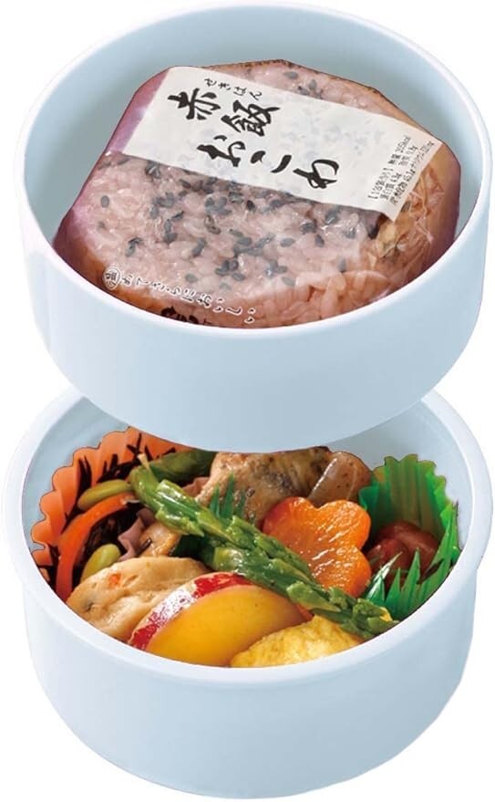 Snoopy Peanuts Comic Skater Bento Box 500ml 2-Tier Round Antibacterial Japan Free Shipping