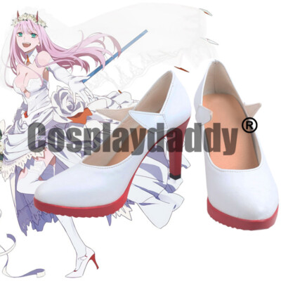 #ad #ad DARLING in the FRANXX Zero Two Wedding Ver. Cosplay Heels Pumps Shoes S008 $31.17