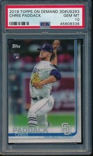2019 Topps On Demand 3D #US263 Chris Paddack RC PSA 10 Gem Mint Rookie SP /540