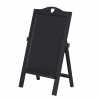 Werbetafel MCW-E51, Kundenstopper Dekotafel, 66X39X33Cm, Schwarz Lackiert