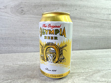 Olympia Beer can, 12oz discontinued. Bottom opened, EMPTY