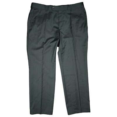 Roy Robson Men's Business Chino Wool Suit Fabric Pants 26 XL W38 L28 Anthracite