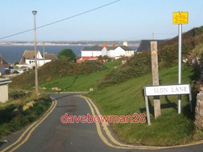 PHOTO  SLON LANE SERVING HOUSES JUST BELOW THE COAST ROAD A VERY NARROW LANE WIT