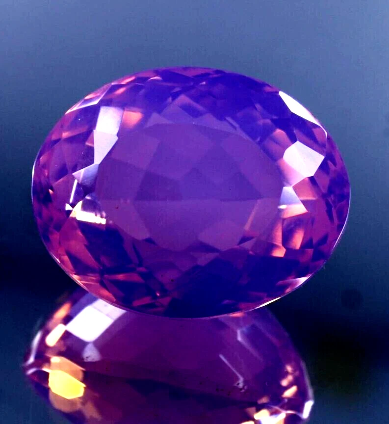 AAA+ 90.15 Ct. Large Purple-Pink Opal Oval Australian Loose Gemstone @Women Gift - Image 3 of 4